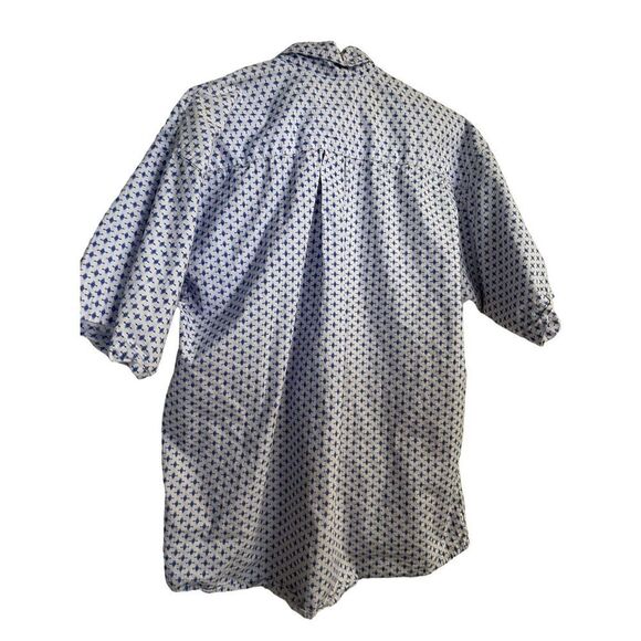 Panhandle Mens Purple & White Collared Short Sleeve Button-Down Shirt Size M - Picture 9 of 14